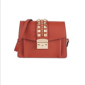 Authentic Valentino kiki palmellato poppy red stud